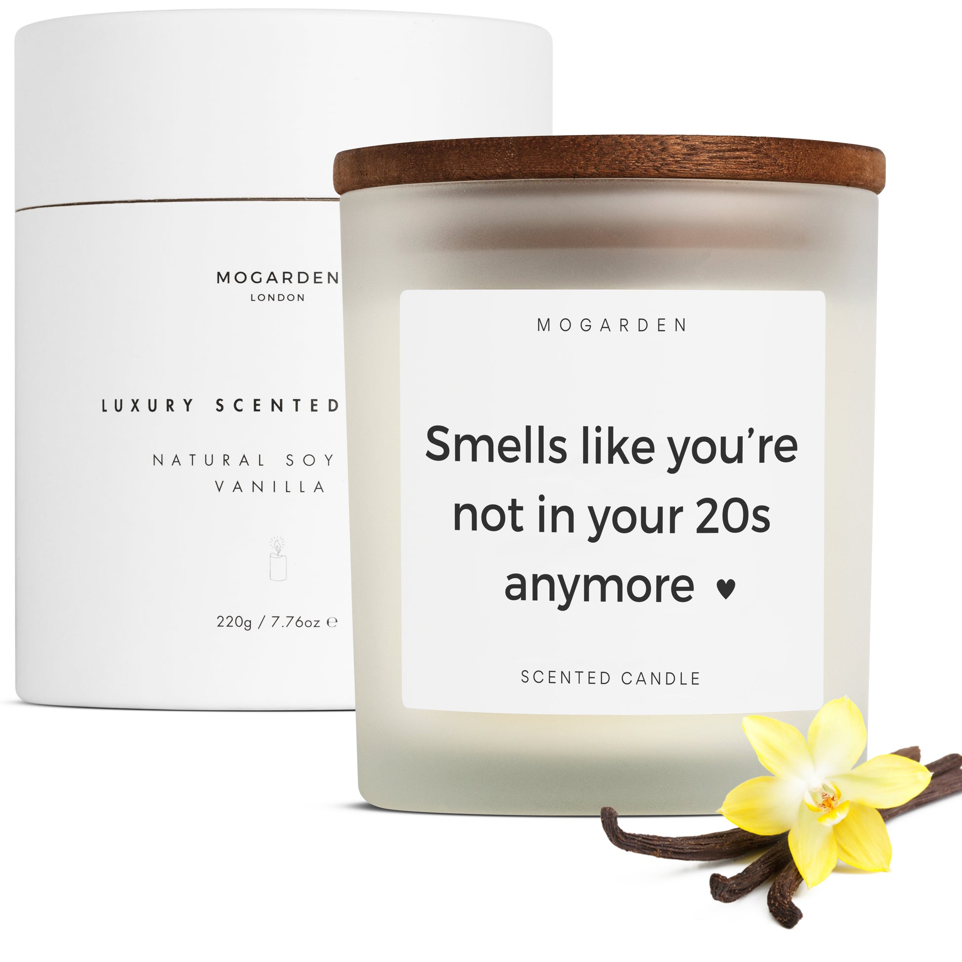 30th Birthday Gifts for Women and Men, 30th Birthday Candle Gift, Luxury Vanilla Scented Candle 220g - Mogarden