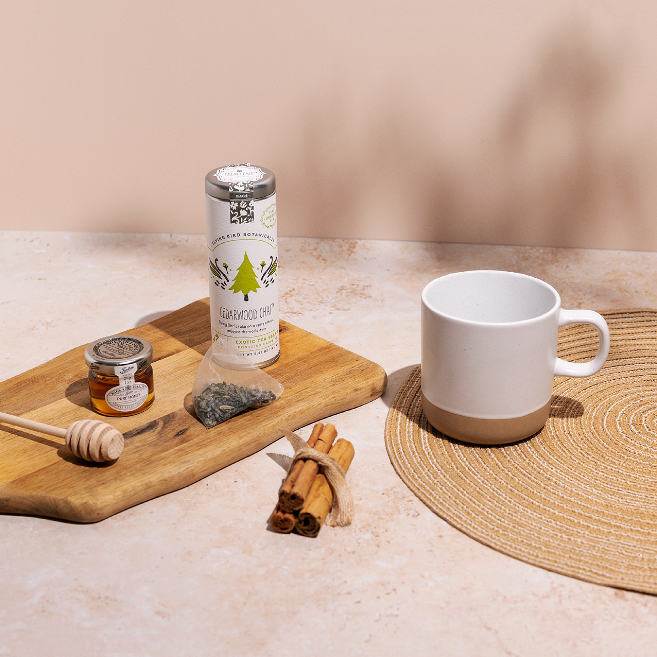 White Ceramic Coffee Mug - Speckled Stoneware Mug - 355ml Mug Pack