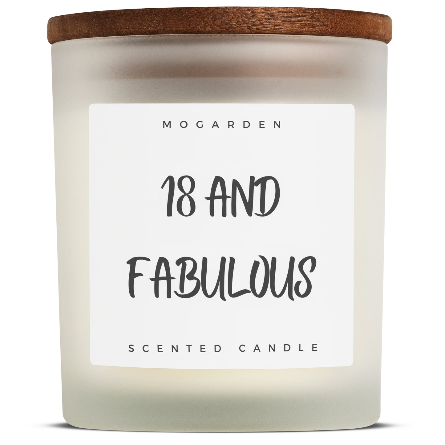 18th Birthday Candle, Luxury Scented Vanilla Soy Candle 220gr, 18th Birthday Gifts