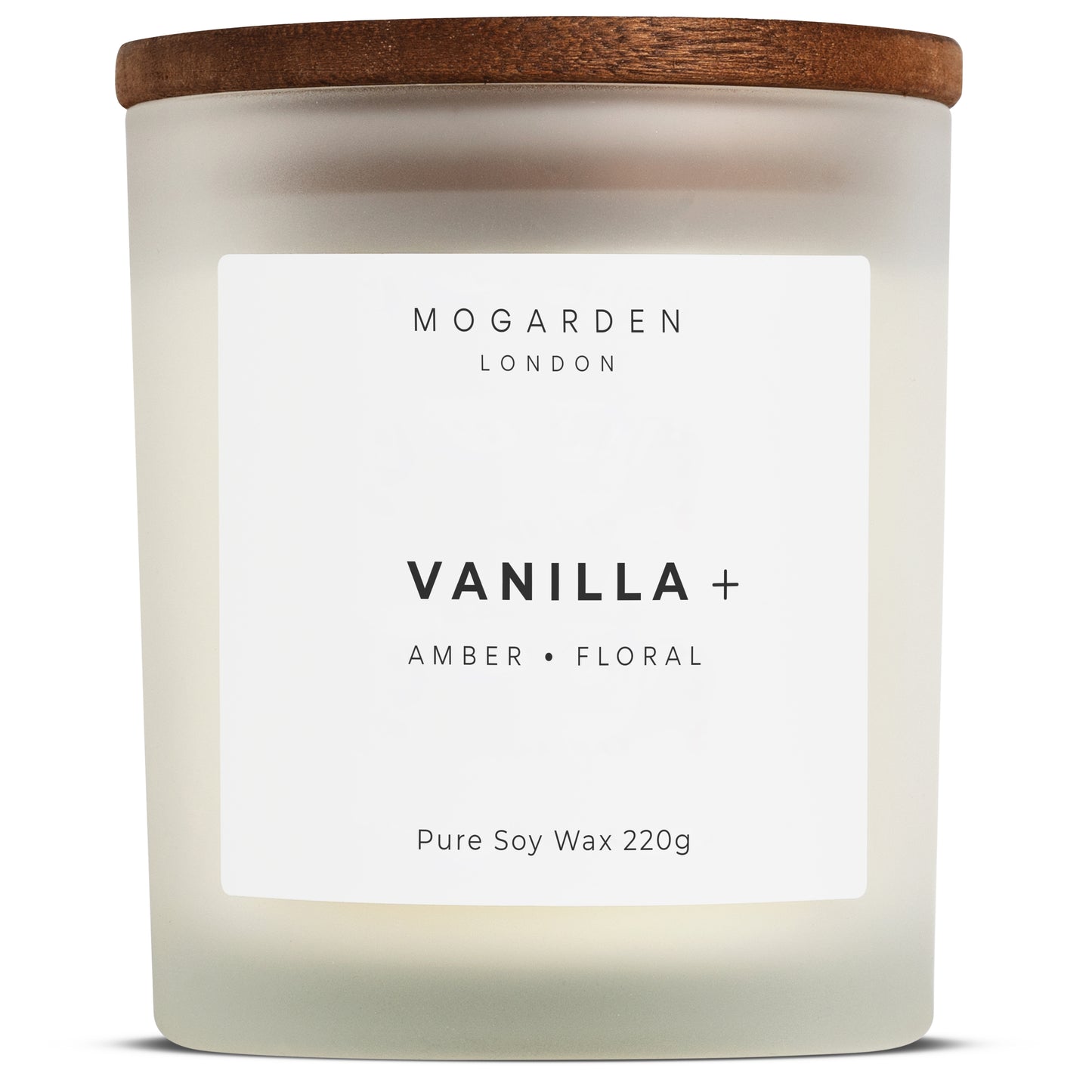 Mogarden Luxury Vanilla Candle Gift, Scented Candles for Women Men, Pure Soy 220g - Mogarden
