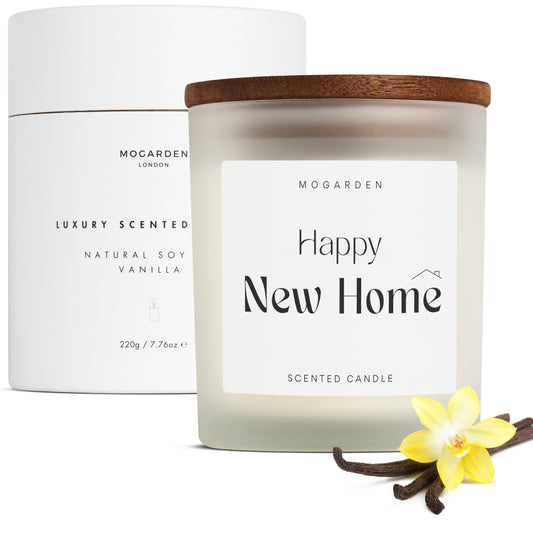 New Home Candle, New Home Gifts, Housewarming Gifts, Luxury Scented Vanilla Candle 220g - Mogarden