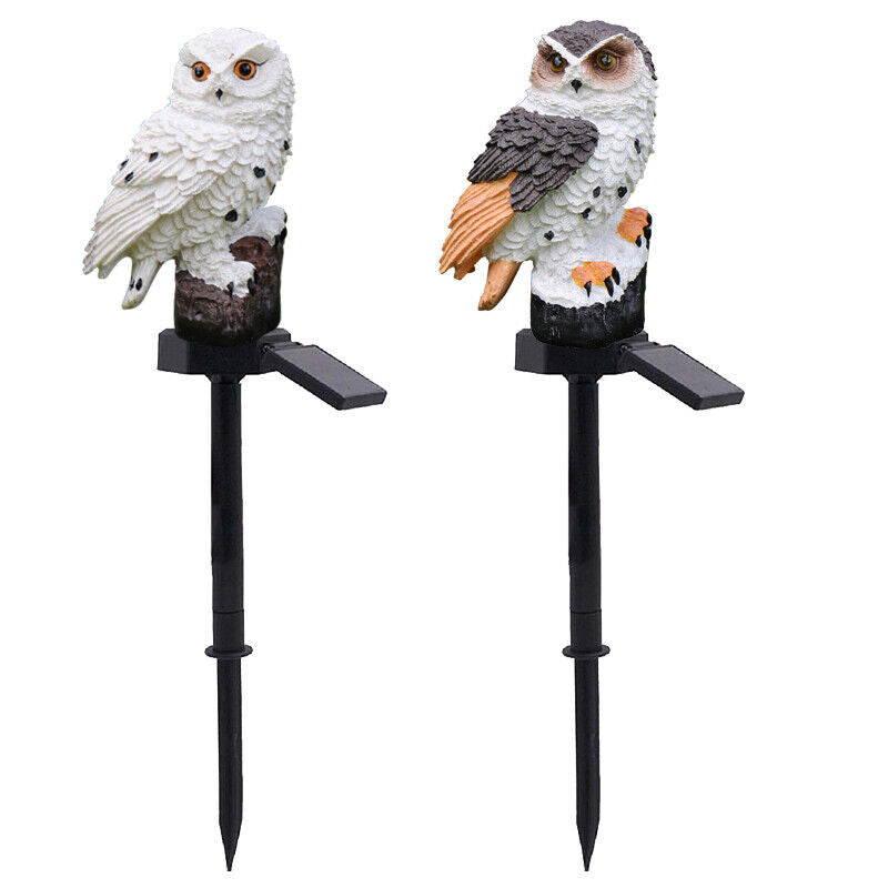 Solar-Powered LED Owl Garden Light