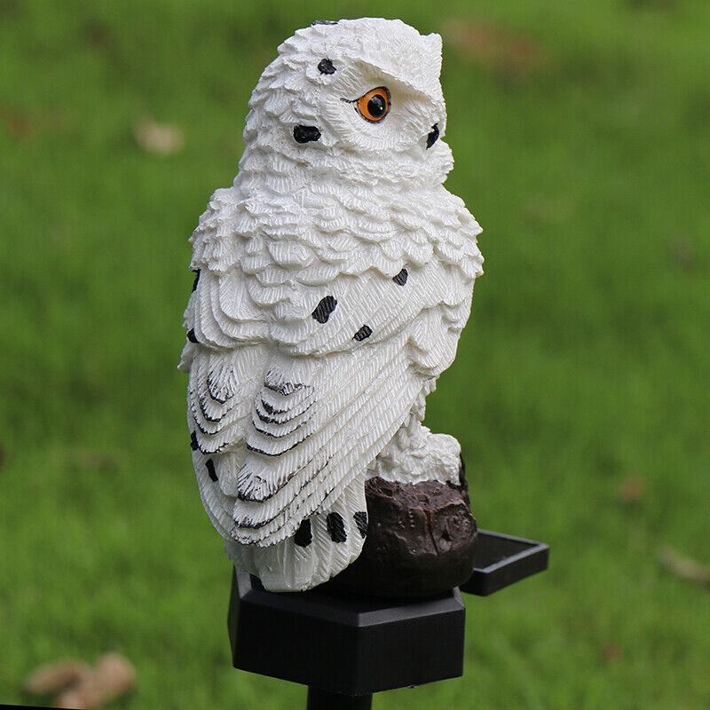 Solar-Powered LED Owl Garden Light