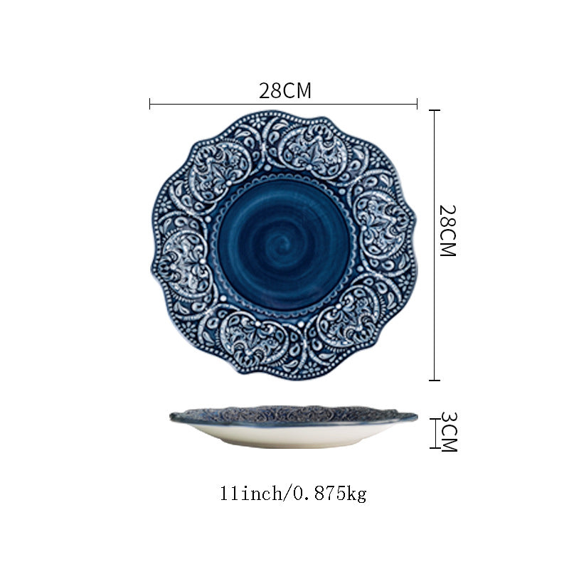 Nordic Style Baroque Dishware Set