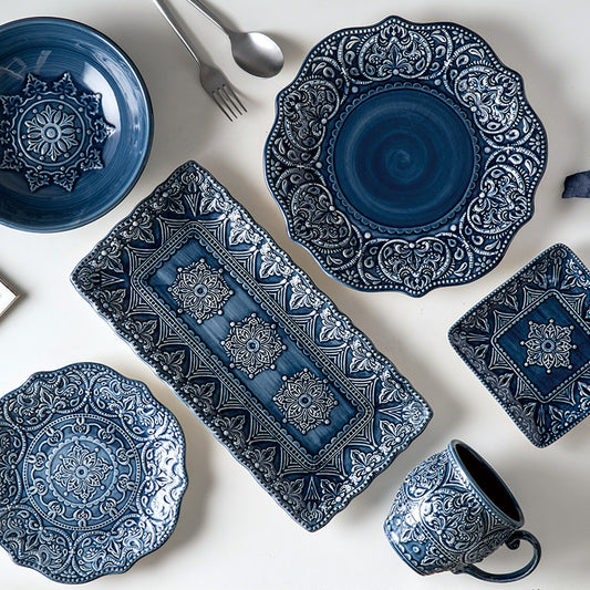 Nordic Style Baroque Dishware Set