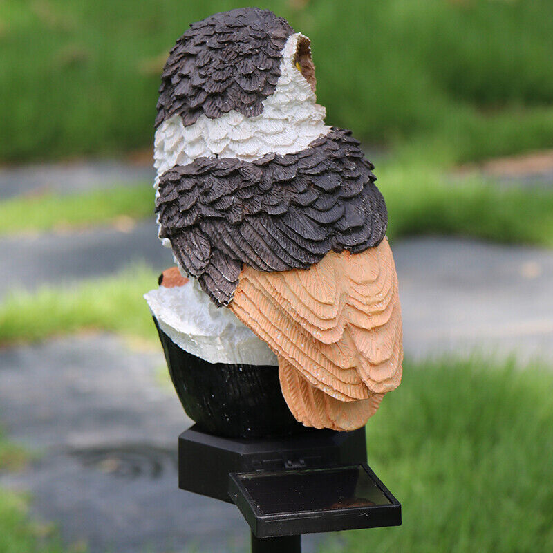 Solar-Powered LED Owl Garden Light