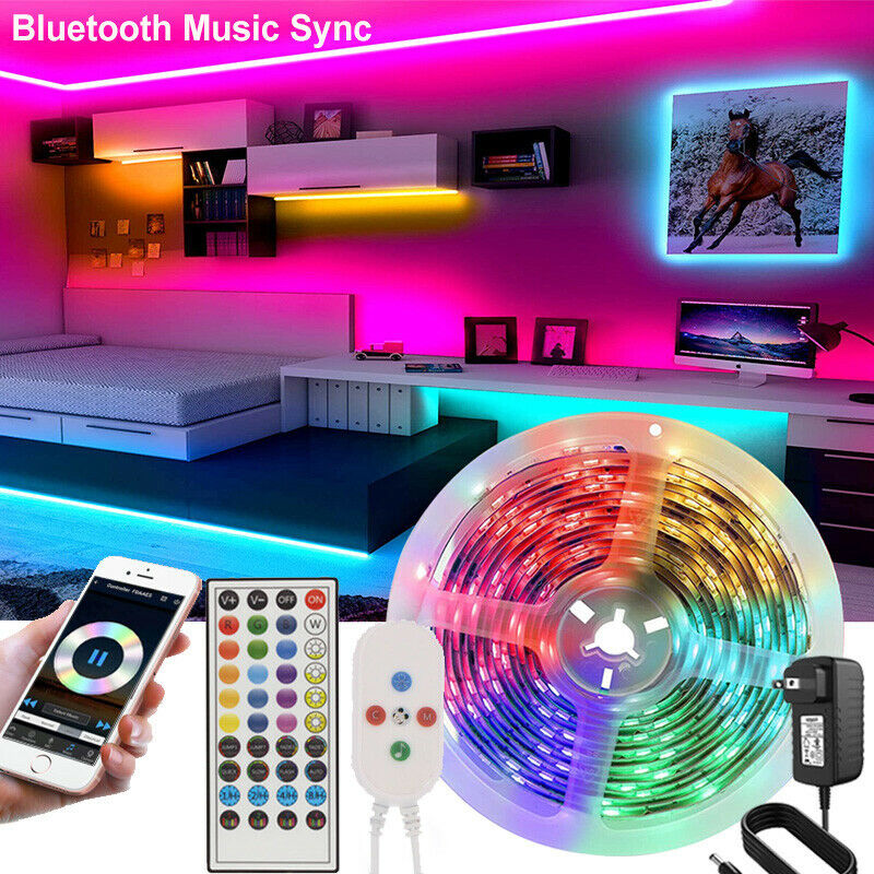 Bluetooth LED Strip Lights with Remote