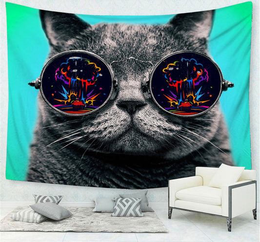 Cute Cat Tapestry Wall Hanging